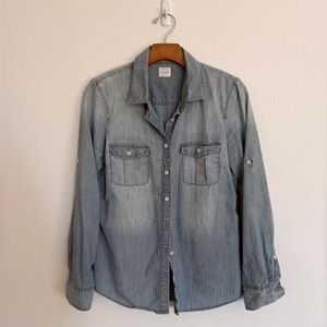 J.Crew Casual Denim Button-Up Shirt